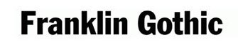 Franklin Gothic font